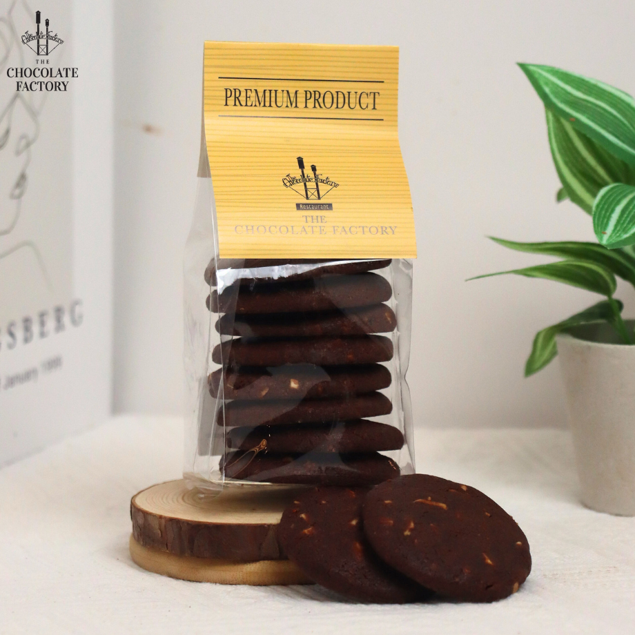 Hard Chocolate Cookie Almond ฮาร์ดช็อคโกแลตคุกกี้อัลมอนด์ - The Chocolate Factory