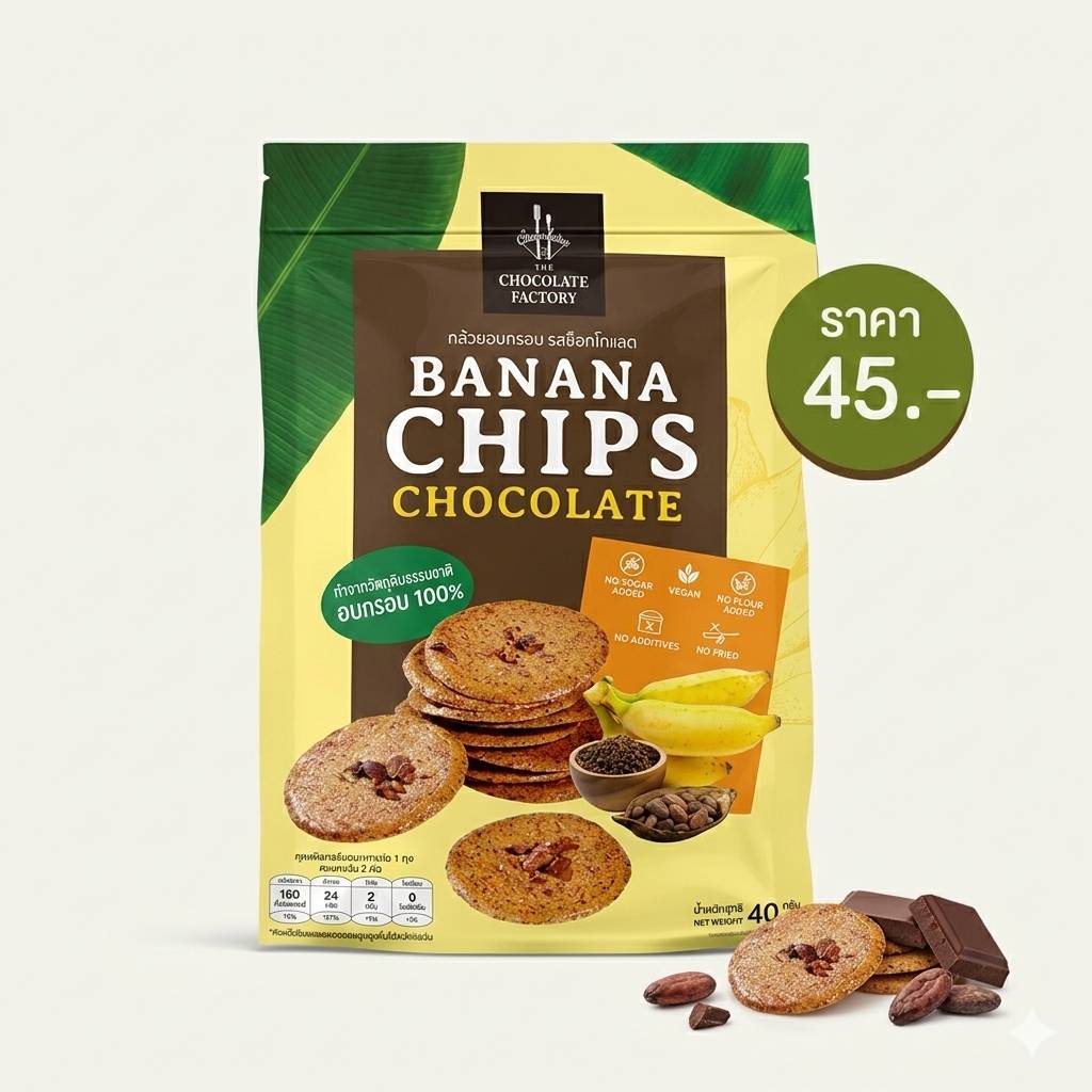 Banana Chips บานาน่าชิพ - The Chocolate Factory