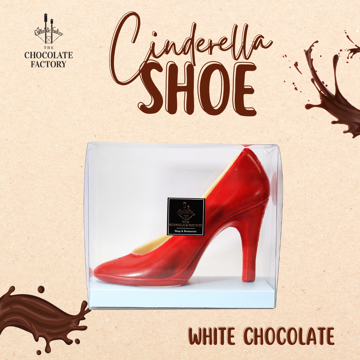 ช็อกโกแลต ของขวัญ ช็อกโกแลตแท้ นำเข้าจากเบลเยียม รูปรองเท้าซินเดอ