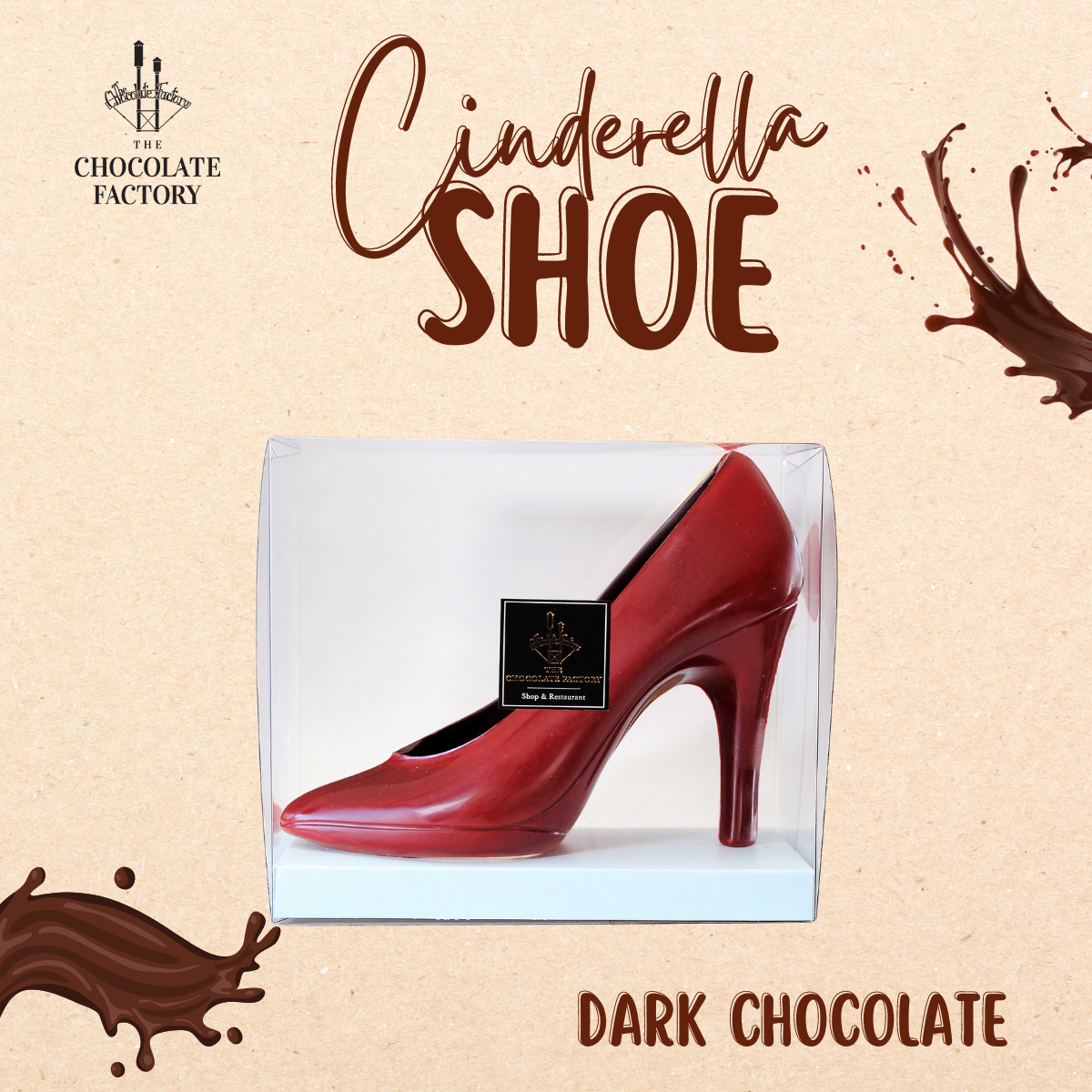 Chocolate Cinderella Shoe - The Chocolate Factory
