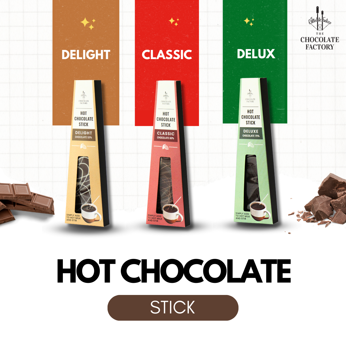 Hot Chocolate Stick - The Chocolate Factory