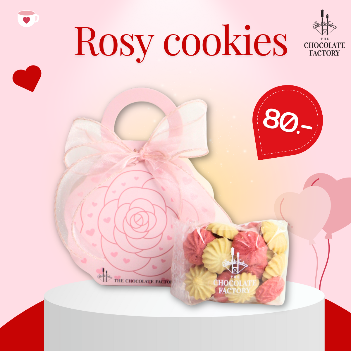 Rosy cookies - The Chocolate Factory